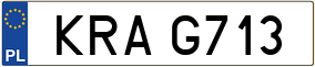 Trailer License Plate